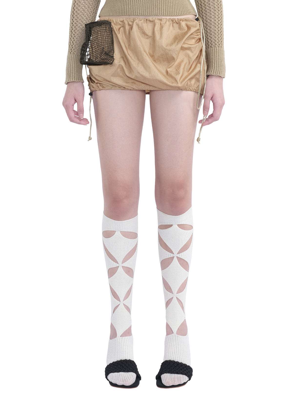 Chute Mini Skirt Gold 4