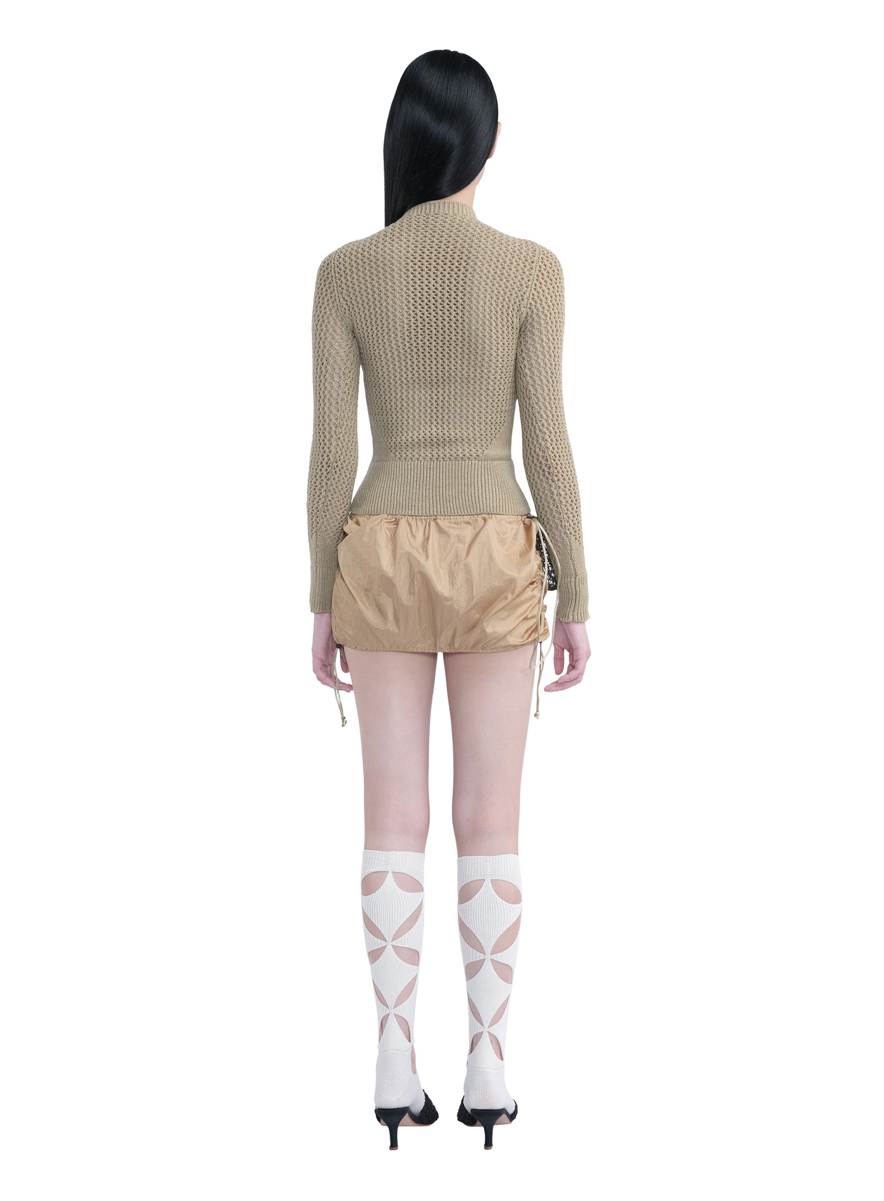 Chute Mini Skirt Gold 3