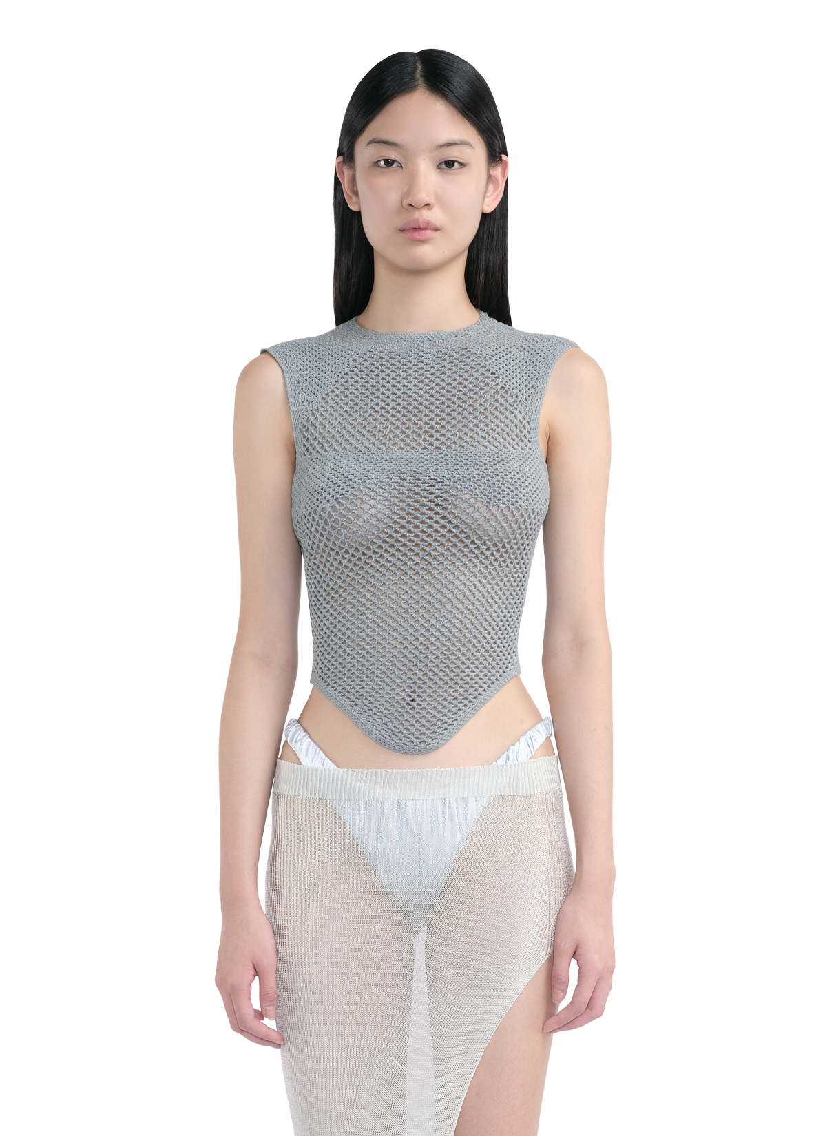 Scan Crochet Top Light Blue 1