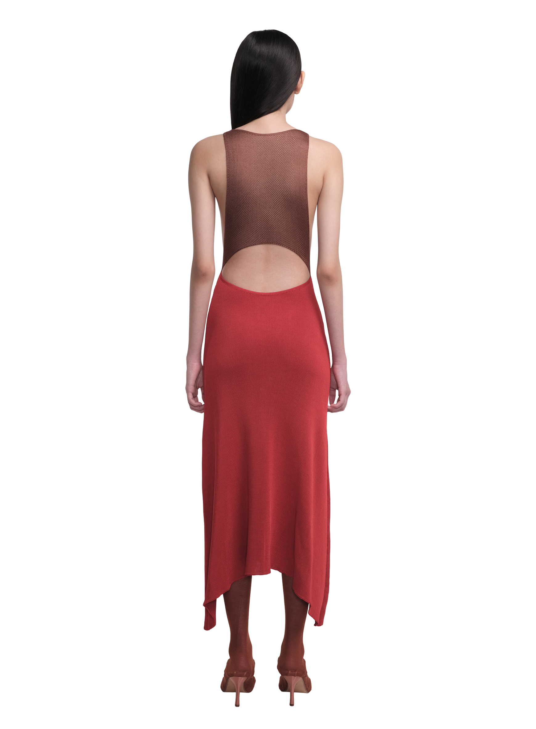 Cowl Neck Long Dress Silver 3