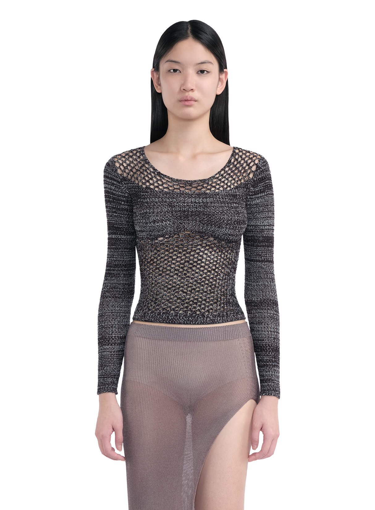 Gradient Long Sleeves Top