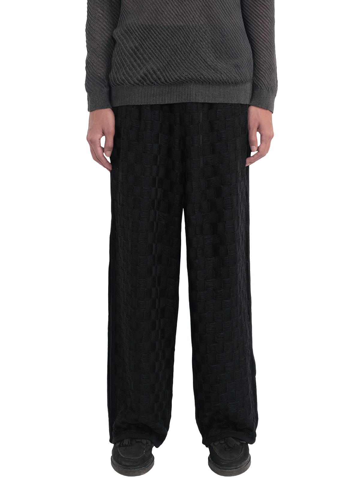 Rectangle Track Pants Black 4