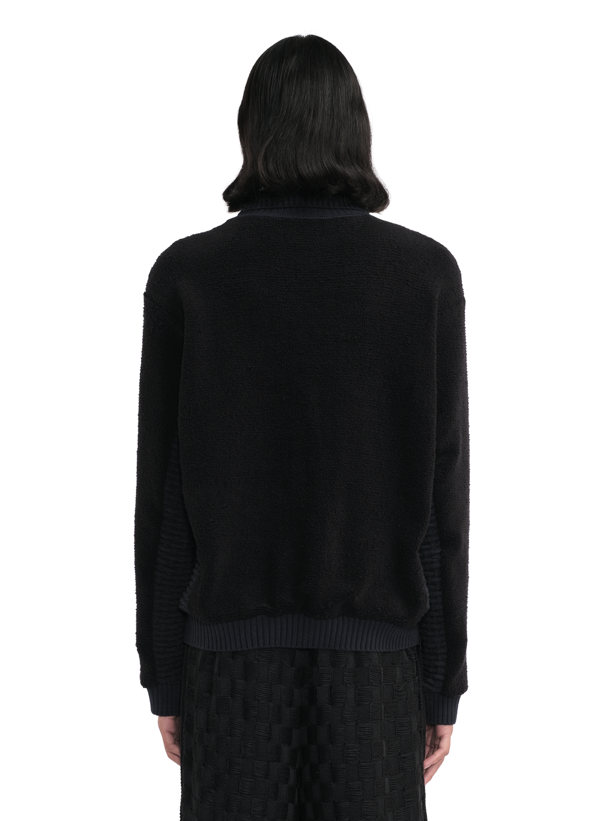 Relaxed Zip-Up Polo Sweater  3