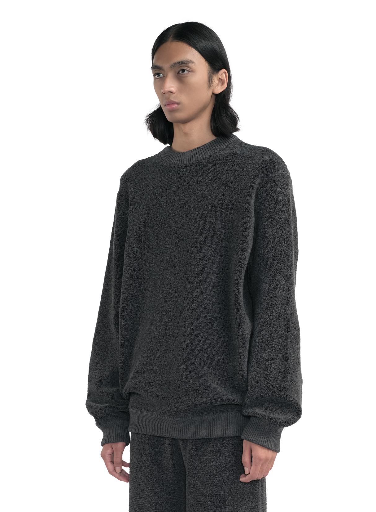Towel Sweater Dark Grey 2