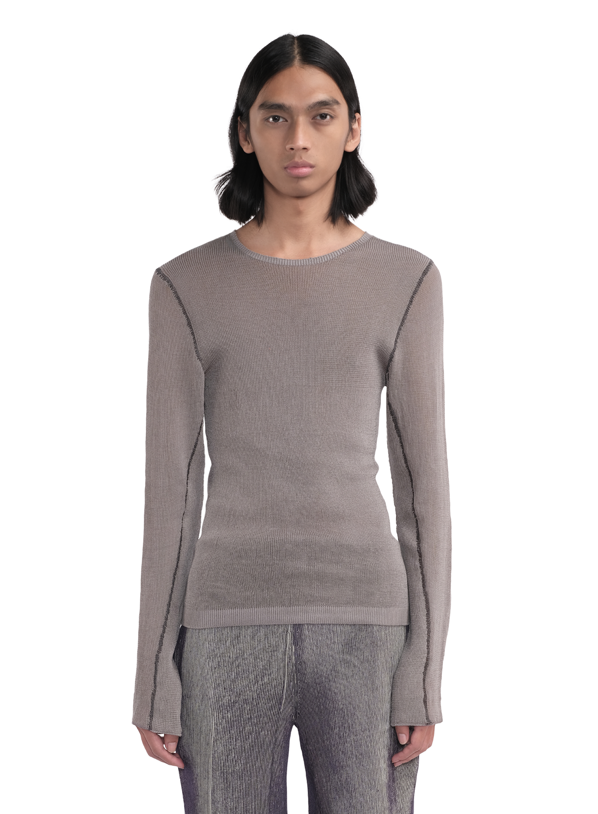 Stitch Seams Top Grey 1