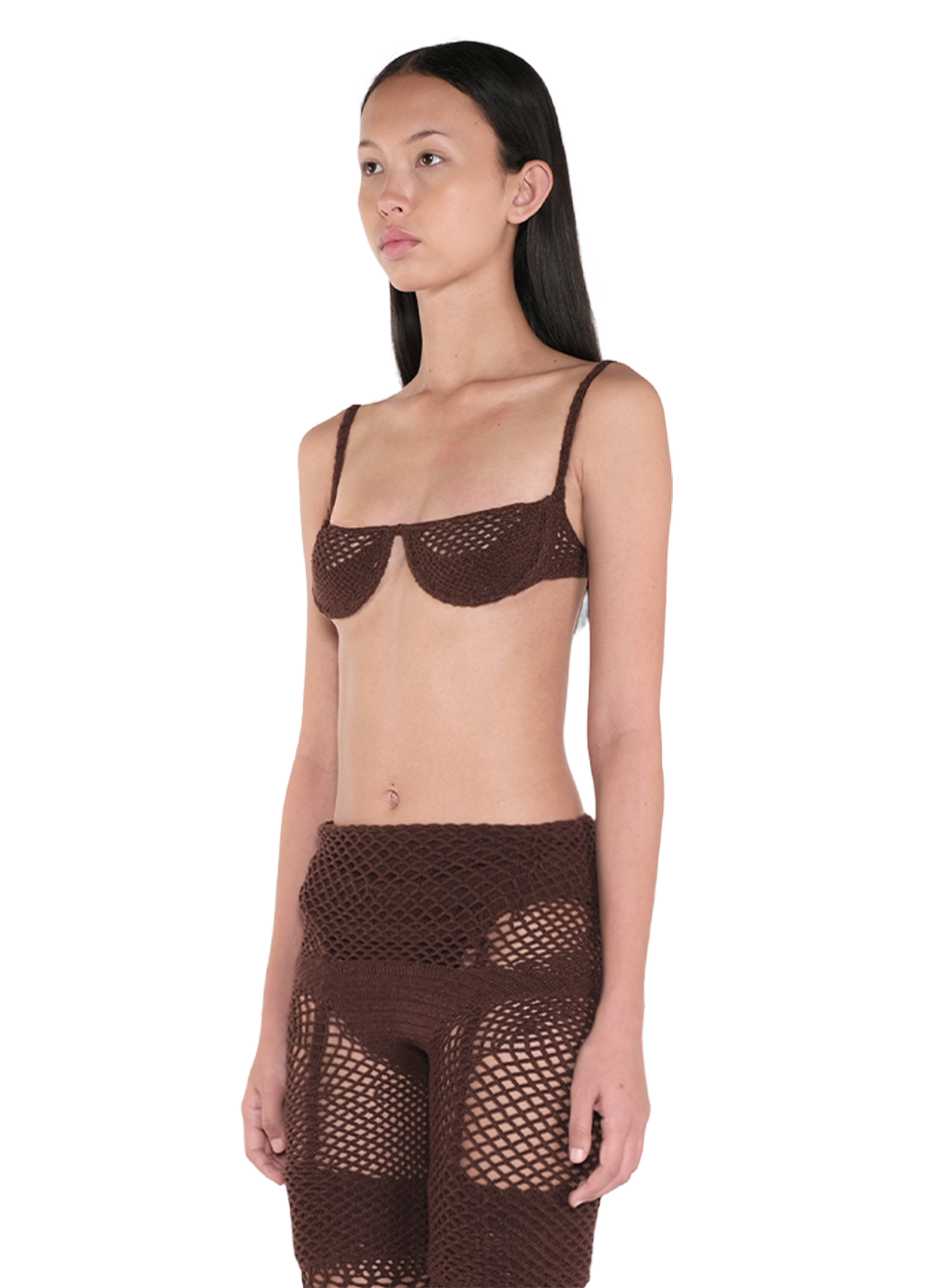 Curiosity Knit Bra Dark Soil 2