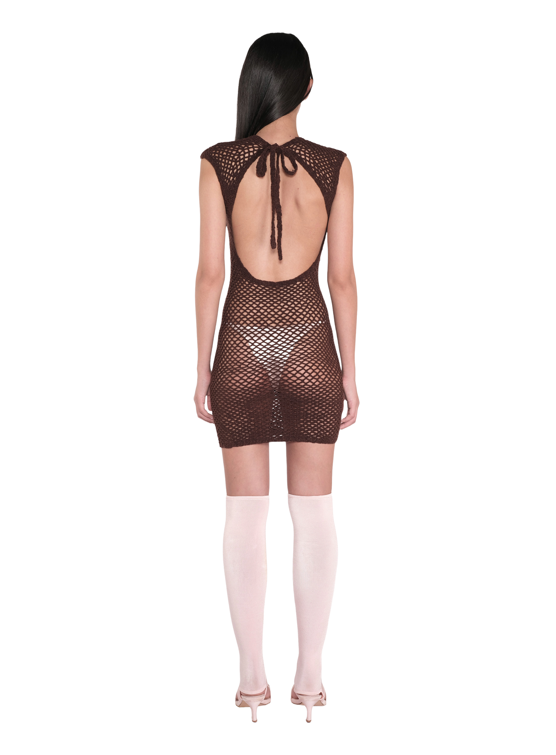 Scan Knit Dress Dark Soil 3