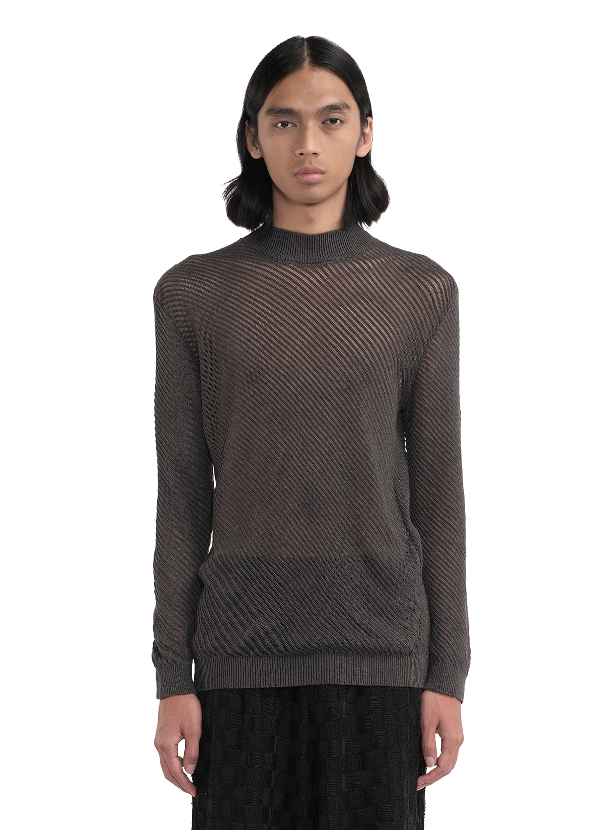 Moire Sweater Grey 1
