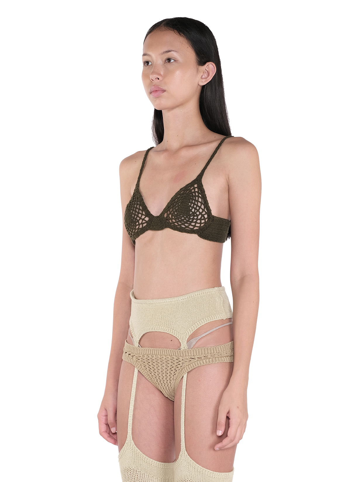 Explore Knit Bra Moss 2