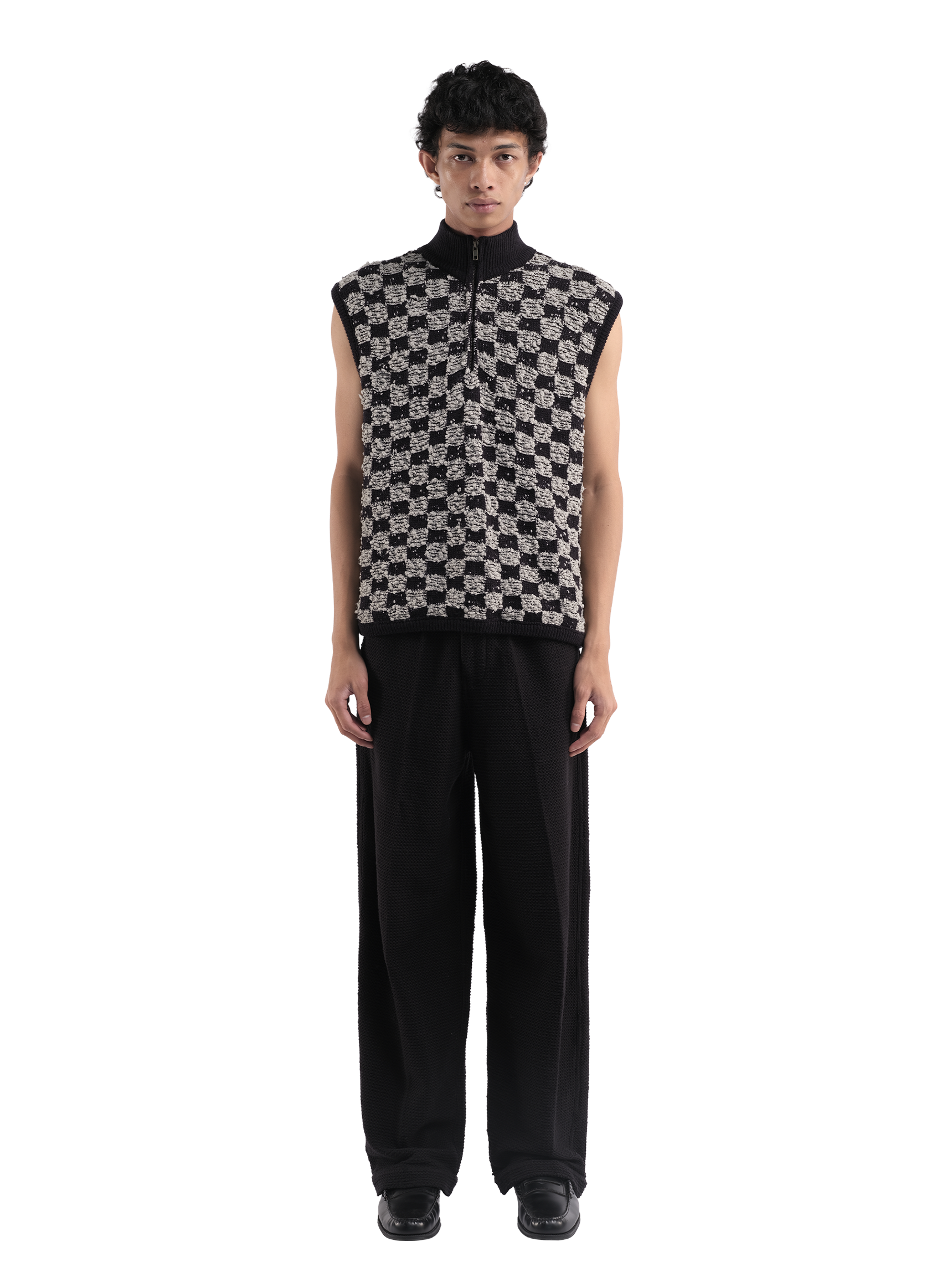 Chessmess Vest Ash Checkered 4