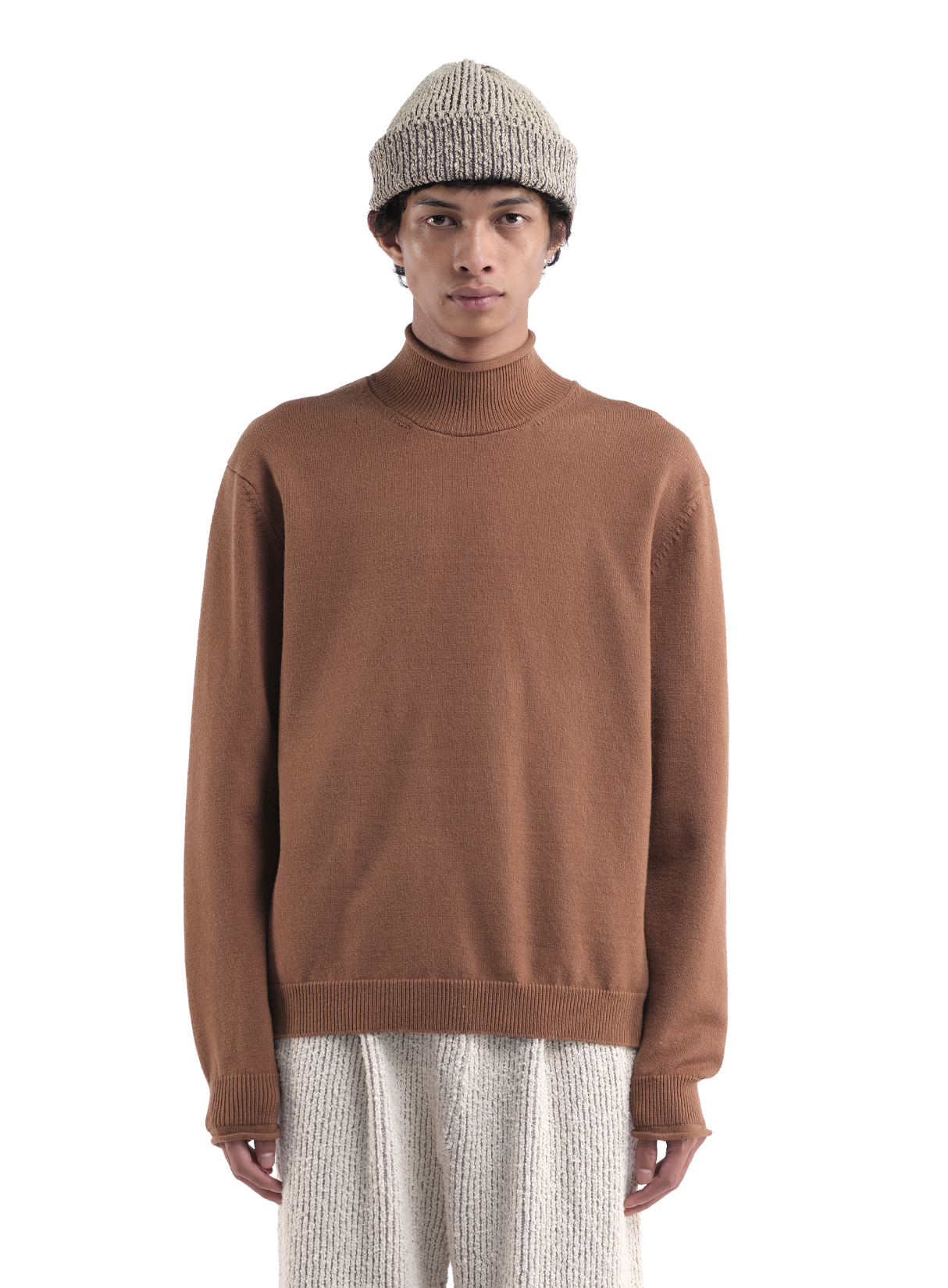 Line Knit Beanie