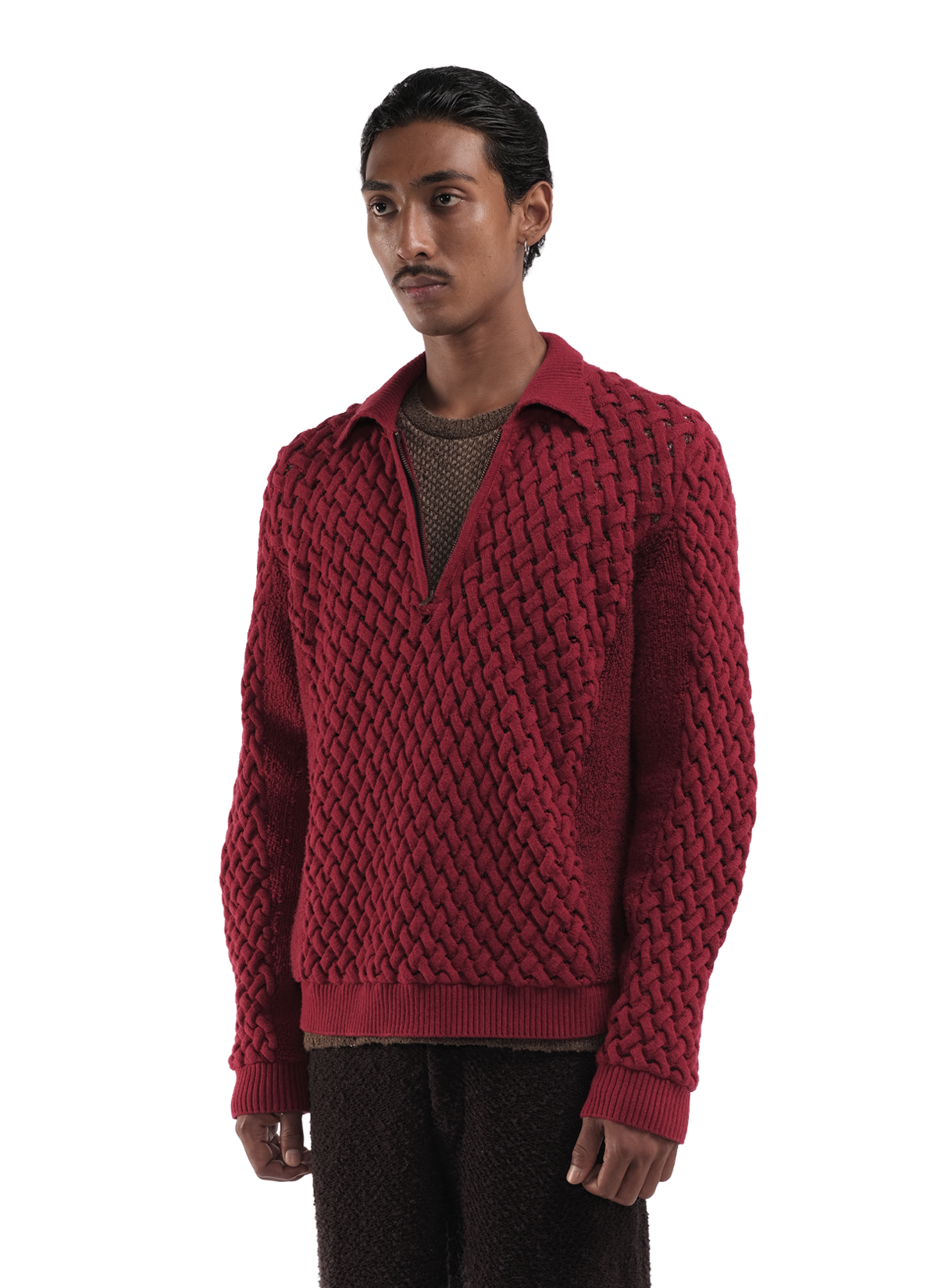 Chunky Weave Top Chilli 2