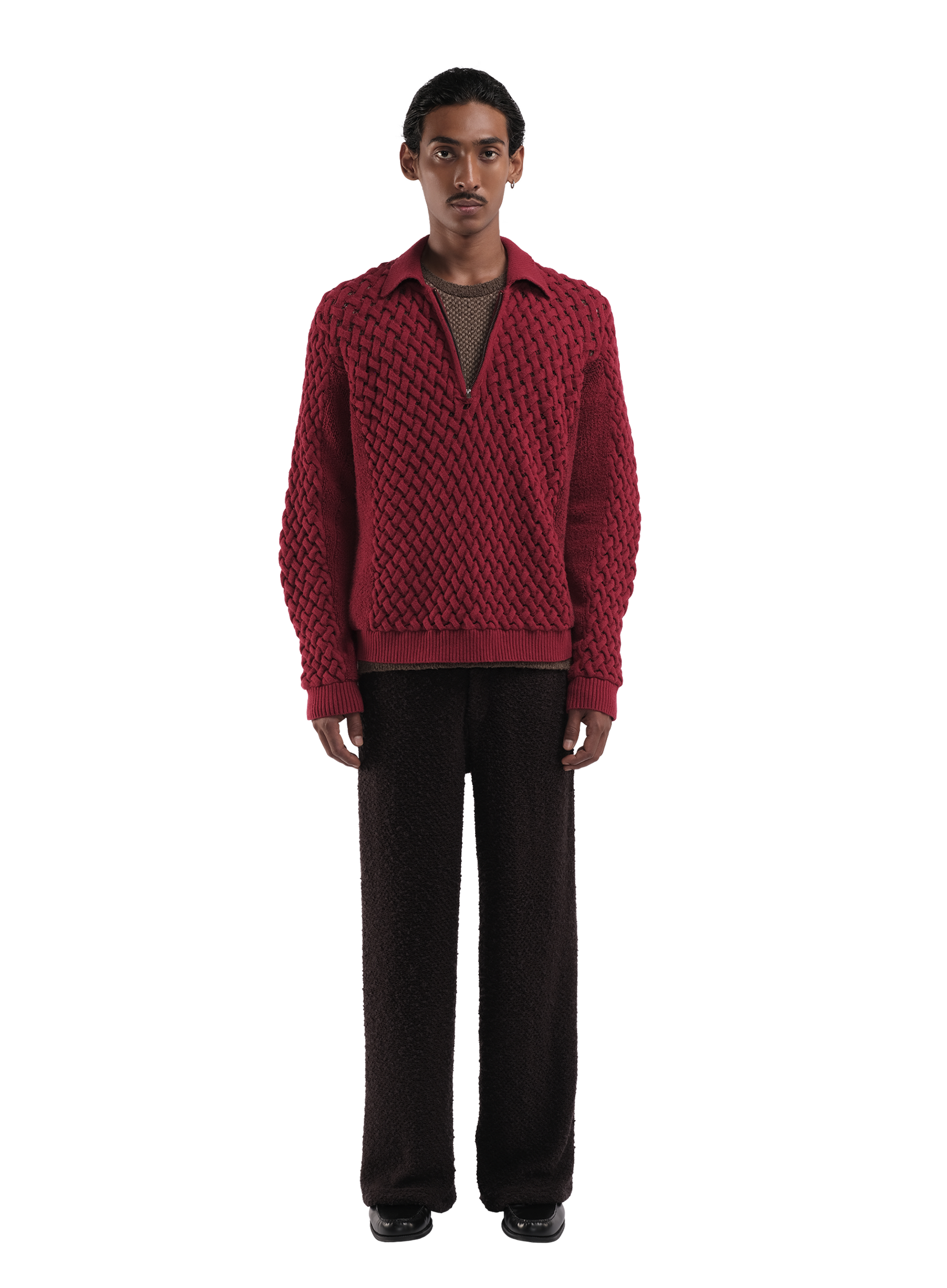 Chunky Weave Top Chilli 4