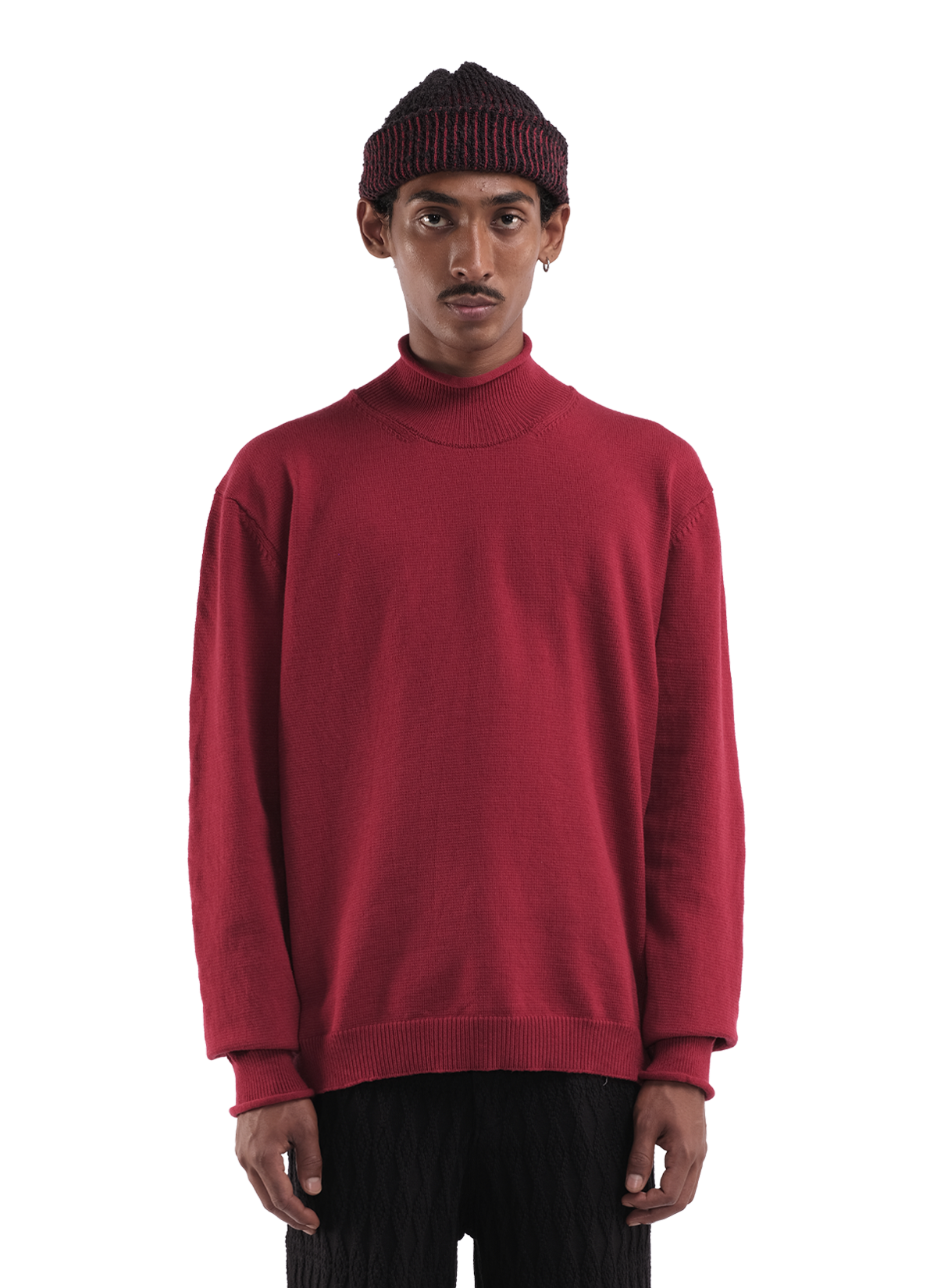 Line Knit Beanie