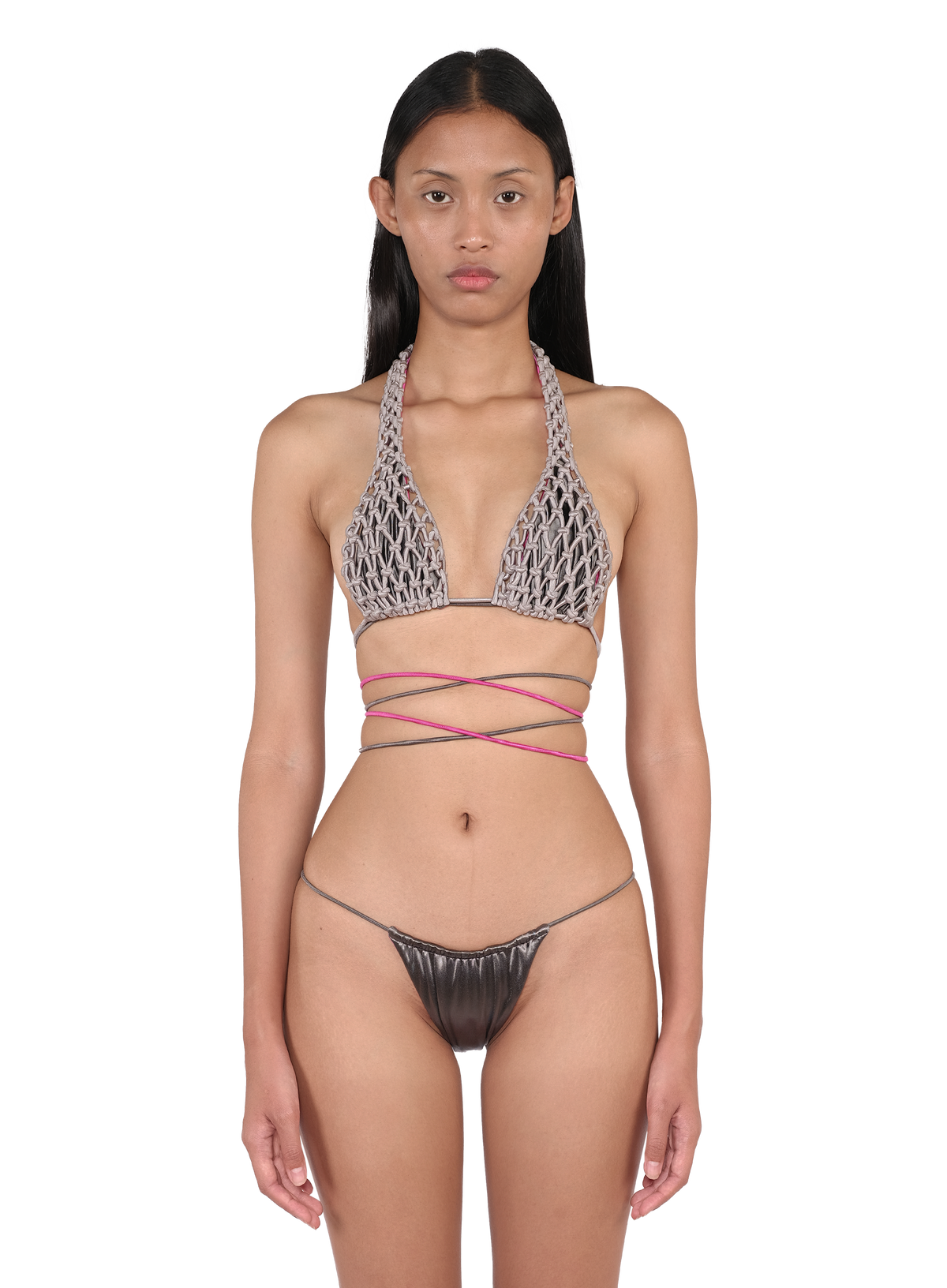 Macramist Halter top Bark 1