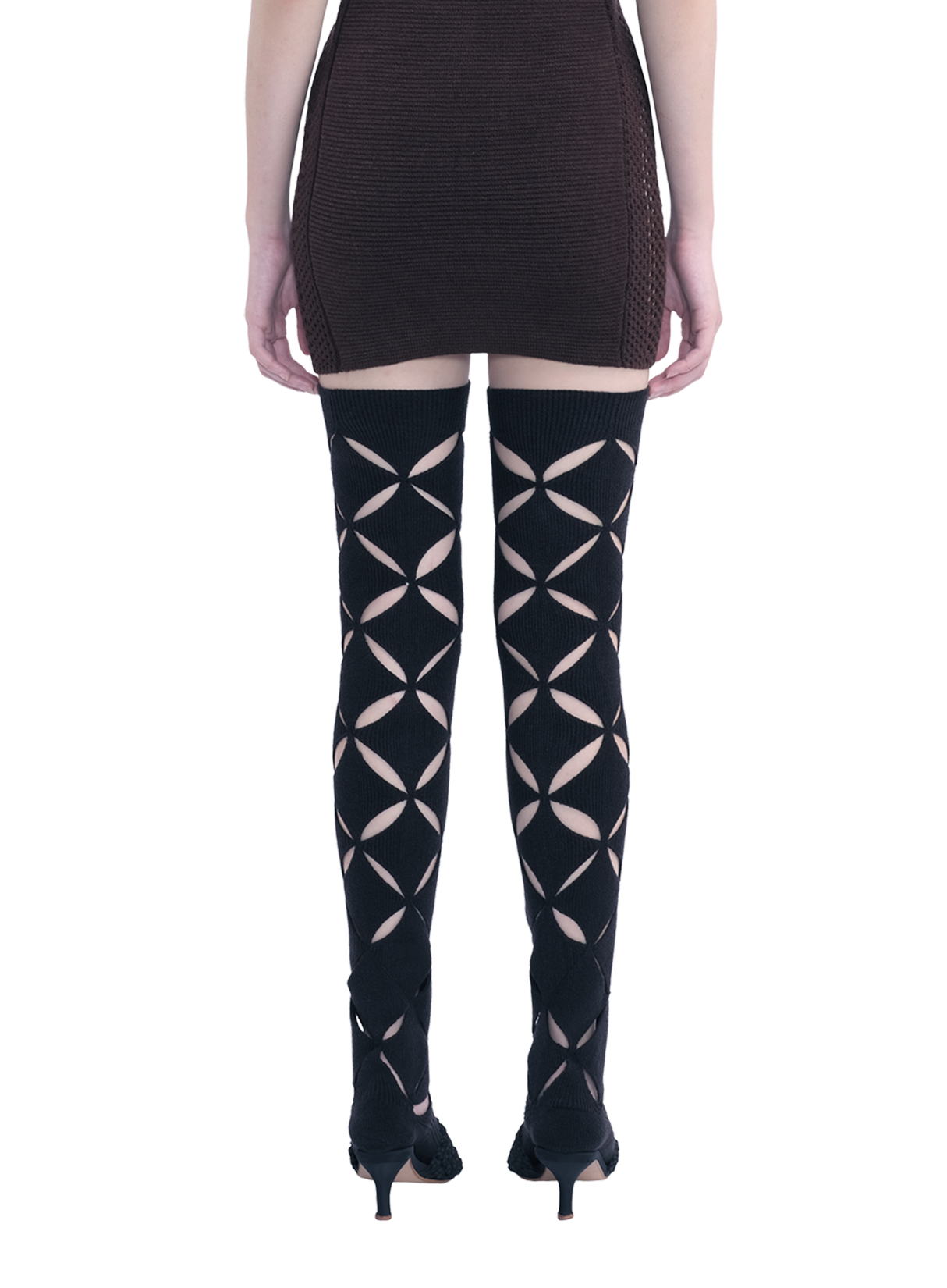 Argyle Long Socks Black 3