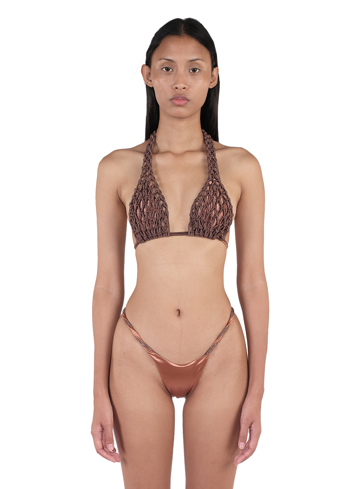 Macramist Halter top Bark 1
