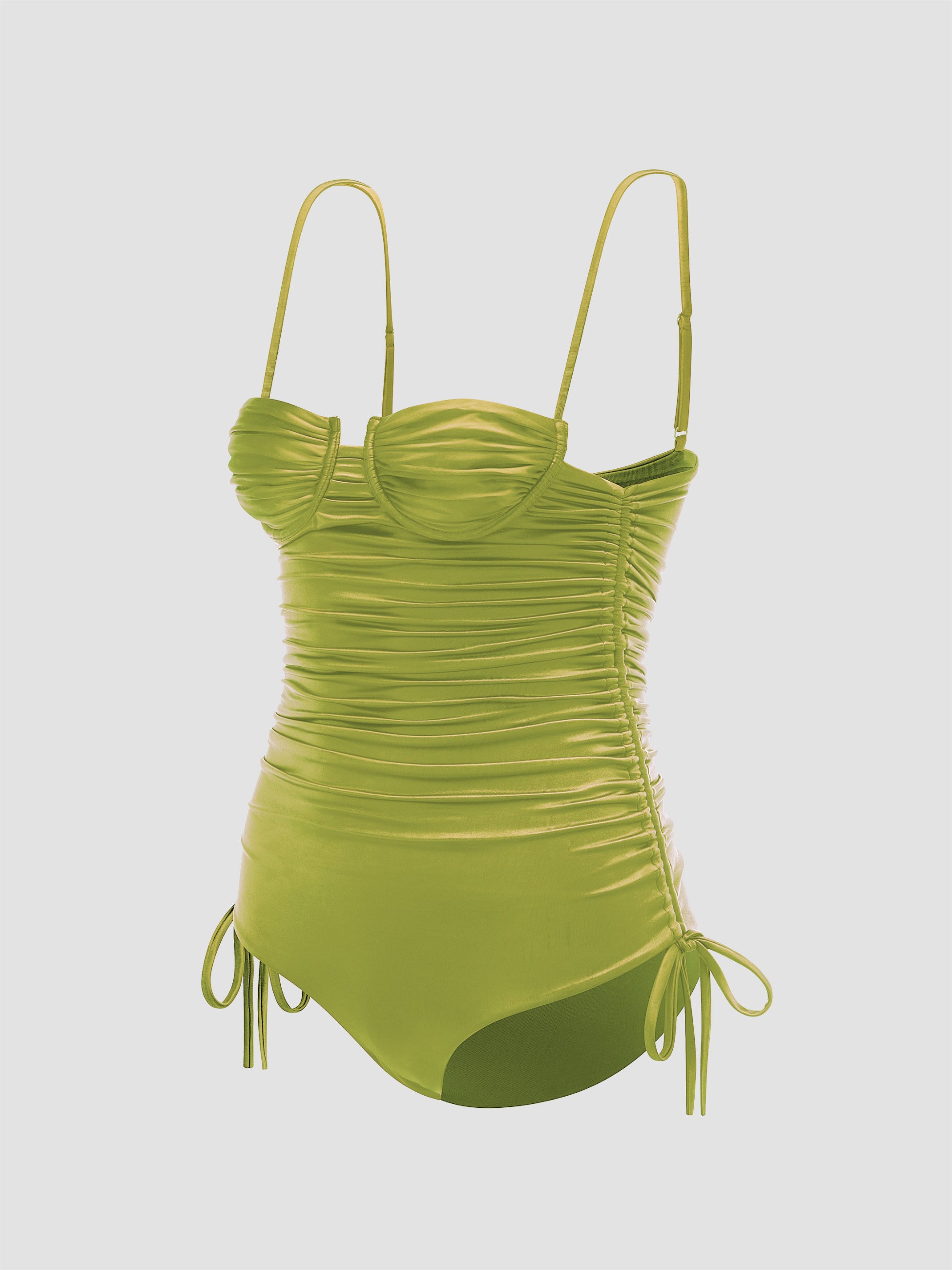 Nina satin one-piece Soil 4