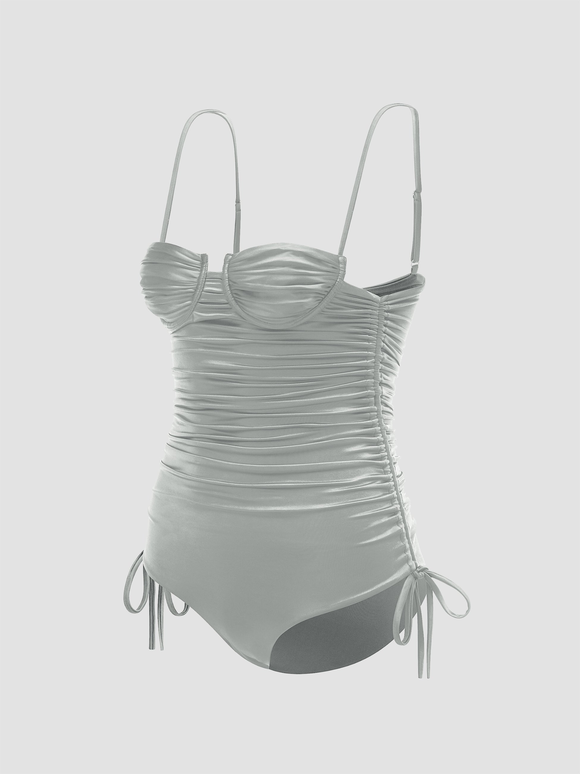 Nina satin one-piece Soil 5